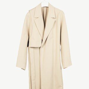 Wooyoungmi SS/17 Beige Twill Wrap Harness Coat